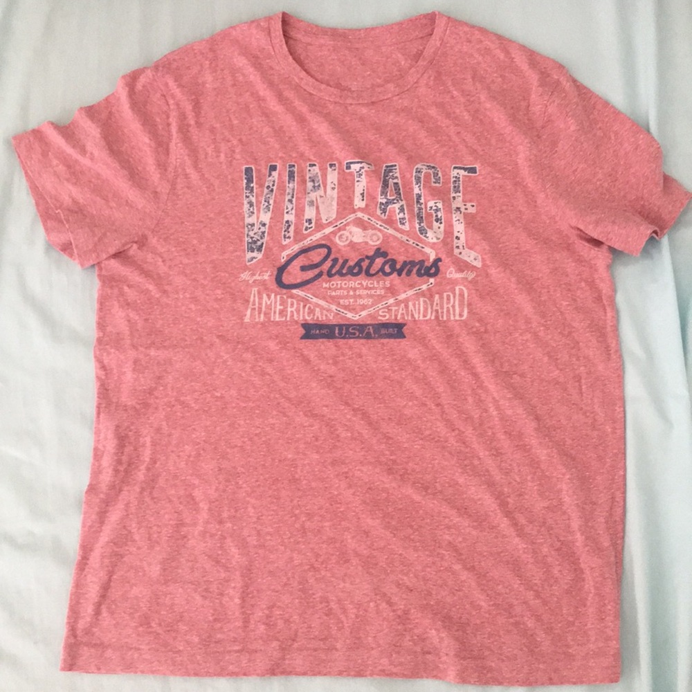 ‘Vintage Customs Motorcycle’ t-shirt